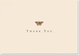 Gold Butterfly Thank You Notes
