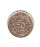 Moneda Maroc 50 centimes 1945, stare buna, curata
