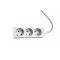 Prelungitor Well 3 prize 3m cablu 3x1.5mmp 16A 3500W alb