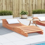 vidaXL Șezlong, maro ceruit, 205x60x31,5 cm, lemn masiv de pin