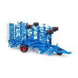Cultivator Lemken Koralin 9, Jucărie Bruder, scală 1:16, din plastic rezistent, pliabil pentru transport