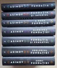 Fundatia 7 vol - Isaac Asimov (Fundatia si Imperiul,A doua Fundatie,Marginea Fundatiei,Fundatia si Pamantul,Preludiul Fundatiei,Zorii Fundatiei)