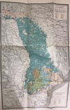 HARTA BASARABIA 1920/ L.S.BERG/ 650 X 450 mm./STARE FOARTE BUNA, PRET
