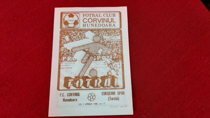 Program Corvinul Hd. - Eskisehir Spor (Cupa Balcanica)