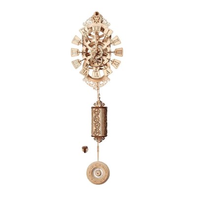 Puzzle 3D Ceas de perete Pendulum, 251 piese, lemn foto