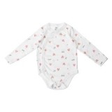 Body din Bumbac Alb cu Inimi Roz pentru Bebelusi, CMCLASS
