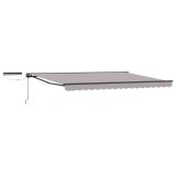 vidaXL Cort electric retractabil Gri deschis 4 &times; 3 m 3422050