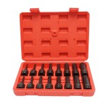 Trusa chei tubulare de impact hexagonale lungi H5-H21, patrat 1/2 inch Cr-Mo 16 piese