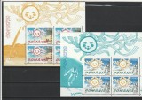 ROMANIA 2004 LP 1638 a EUROPA 2004 - VACANTA BLOCURI DE 4 MARCI CU MANSETA MNH, Nestampilat