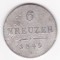 AUSTRIA 6 KREUZER 1849 A