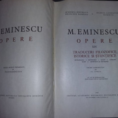 MIHAI EMINESCU-OPERE(vol.XIV)TRADUCERI FILOZOFICE,ISTORICE/STIINTIFICE,T.GRATUIT