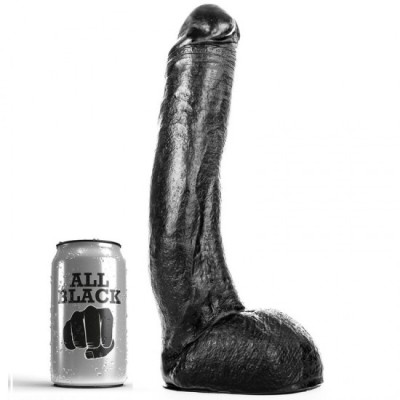 ALL BLACK - DONG 29 CM CURVADO foto