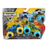 MONSTER JAM SET 2 MASINUTE METALICE BLUE THUNDER SI BAD NEWS TRAVELS FAST SCARA