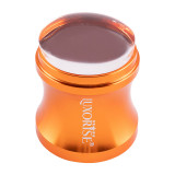 Cumpara ieftin Stampila Unghii Silicon cu Racleta, Vision LUXORISE, Gold, LUXORISE Nail Art