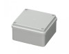 Doza Aplicata Patrata 100x100x50mm IP56 ABS, Rezistenta UV, Fara Presetupe, Gri RAL7035, Interior/Exterior