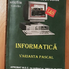 Informatica. Manual pentru clasa a XI-a - varianta Pascal de Tudor Sorin