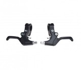 Set 2 manete frana biciclete v-brake plastic, culoare negru