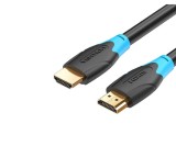 Cablu video Vention, HDMI(T) la HDMI(T), 1m, rezolutie maxima 4K la 60Hz, conectori auriti, cupru, invelis PVC, negru, &quot;AACBF&quot; (timbru verde 0.18lei)