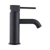 Baterie Lavoar Negru Mat Form&amp;Style Kuda, Monocomanda, Ventil Push-Open, Alama+Zinc, Cartus Ceramic, Montaj Chiuveta