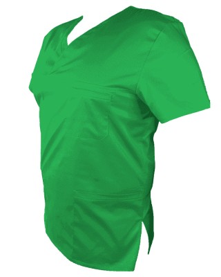 Halat Medical Pe Stil, Verde Conex cu Elastan, Model Classic Barbati - L foto
