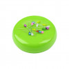 Magnet rotund pentru bolduri si ace, diametru 10.5 cm, Verde lime