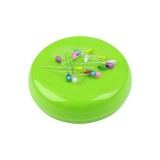 Magnet rotund pentru bolduri si ace, diametru 10.5 cm, Verde lime