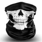Techsuit - Skull Face Mask (BLC7) - Call of Duty Ghost Mask / Bandana, for Outdoor Sports, Soft Polyester, One Size - Black