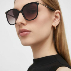 Carolina Herrera ochelari de soare femei, culoarea negru