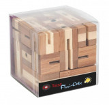 Joc logic puzzle 3D din bambus Flexi-cub, Fridolin