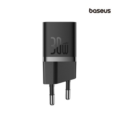 INCARCATOR RETEA Baseus, Quick Charge 30W, 1 x USB Type-C Output 5V/3A (include cablu USB Type-C la USB Type-C de 100W), negru &amp;amp;quot;P10110902113-00&amp;amp;q foto