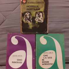 CINCI PURCELUSI/CINE L-A UCIS PE ROGER ACKROYD/HOTELUL BERTRAM-AGATHA CHRISTIE