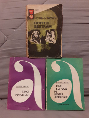 CINCI PURCELUSI/CINE L-A UCIS PE ROGER ACKROYD/HOTELUL BERTRAM-AGATHA CHRISTIE foto