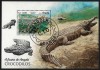 ANGOLA 2018 - Crocodili / colita, Stampilat