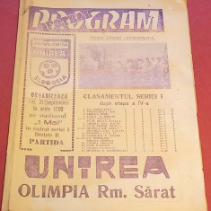 Program meci fotbal UNIREA SLOBOZIA-OLIMPIA RM-SARAT(div.B 21.09.)