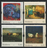 Moldova 2017 Mi 1017/20 MNH - Fauna &icirc;n pictură