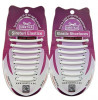 ALB - Sireturi Elastice din Silicon pentru pantofi sport, functie NO TOUCH, 5MM, FERME, SIRETILA