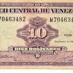 M1 - Bancnota foarte veche - Venezuela - 10 bolivares - 1992