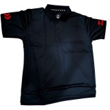 Tricou Polo Negru Logo Rosu Marime 2XL