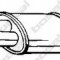 Toba esapamet intermediara BMW Seria 3 (E46) (1998 - 2005) BOSAL 284-531