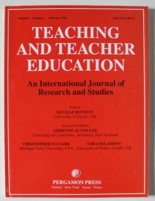 TEACHING AND TEACHER EDUCATION , AN INTERNATIONAL JOURNAL OF RESEARCH AND STUDIES , NUMBER 1 , FEBRUARY , 1993 foto