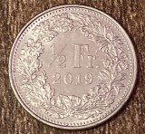 C50 - Moneda foarte veche - Elvetia - 1/2 franci - 2019