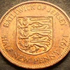 Moneda exotica HALF NEW PENNY - JERSEY, anul 1971 * cod 374