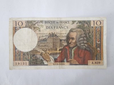 Franta 10 Francs 1972 stare buna foto