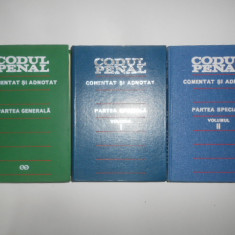 Codul penal comentat si adnotat. Partea generala si speciala 3 volume 1972-1977