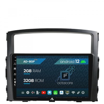 Navigatie Mitsubishi Pajero (2006-2014), Android 12, P-Octacore 2GB RAM + 32GB ROM, 9 Inch - AD-BGP9002+AD-BGRKIT271 foto