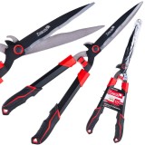 Foarfeca de gradina pentru tuns gardul viu cu lama ondulata, 670 mm, PTFE, Tvardy T07432