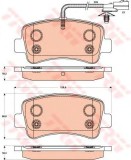 Set placute frana,frana disc OPEL MOVANO B bus (2010 - 2016) TRW GDB1903