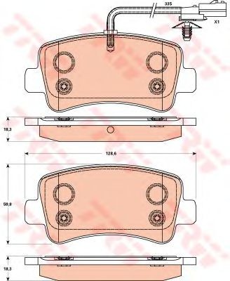 Set placute frana,frana disc RENAULT MASTER III bus (JV) (2011 - 2016) TRW GDB1903 foto