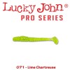 SHAD LUCKY JOHN TIOGA PRO SERIES LIME CHARTREUSE 6.1CM 9BUC/PLIC