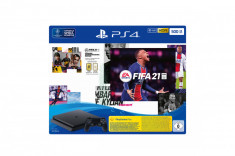 Consola Sony Playstation 4 Slim 500GB Black cu joc FIFA21 foto